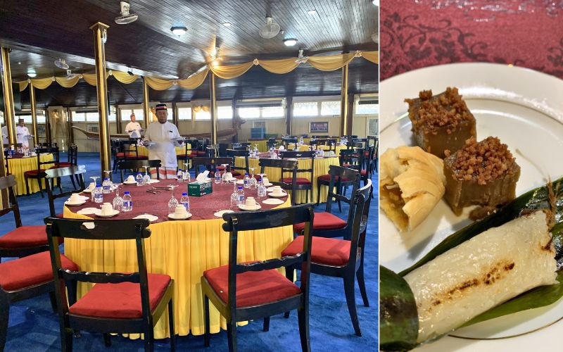 Karipap, kuih koleh kacang, dan pulut lepa hidangan di istana balai besar kelantan