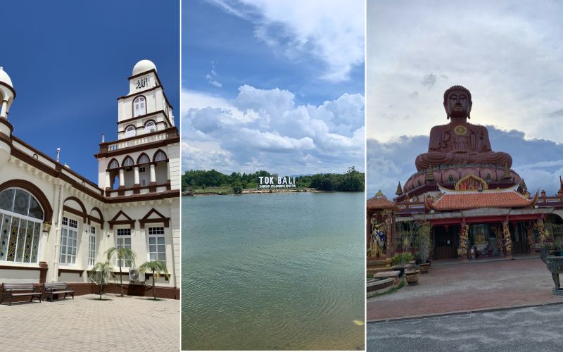 esona pantai, kemegahan masjid, dan wat ikonik menghadirkan warna budaya yang khas di Kelantan