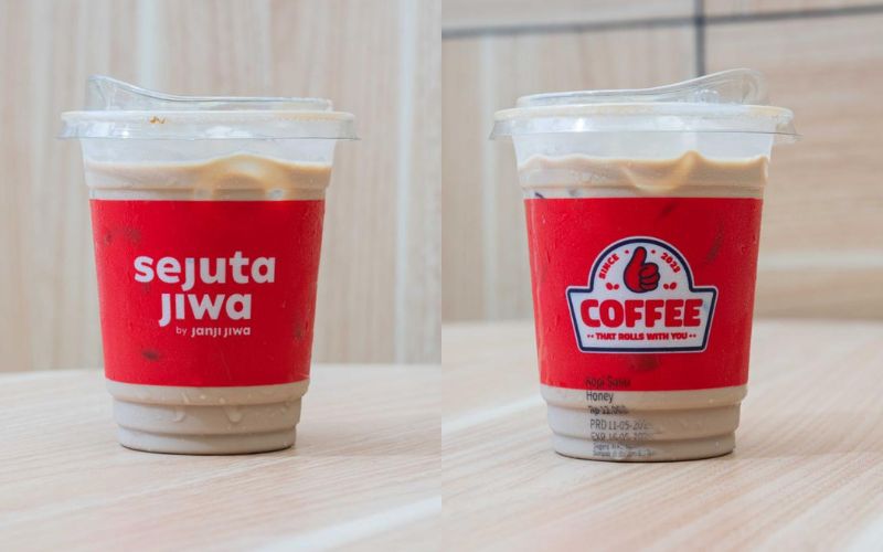 Menu Es Kopi Susu Honey dengan rasa kopi susu yang creamy, lebih ringan, dan sentuhan madu sebagai pilihan dengan rasa berbeda.