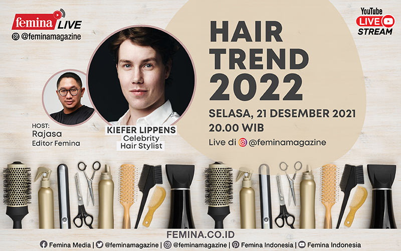 IG Live Femina bersama Kiefer Lippens membahas Hair Trend 2022