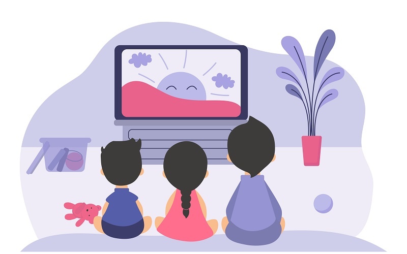Tayangan TV sesuai usia anak