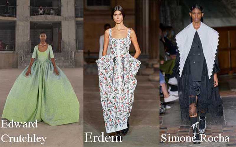 Permainan volume di London Fashion Week