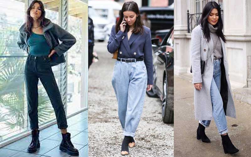 Padukan Mom Jeans dengan Ankle Boots