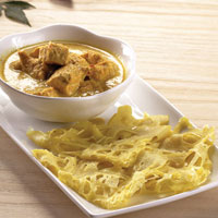 Roti Jala Kari Ayam