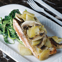 Salmon Panggang Saus Apel