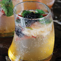 Peach & Blackberry Fizz