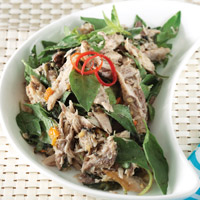 Tumis Tongkol Asap Daun Kemangi