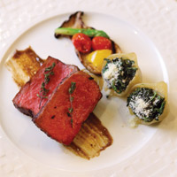 Grilled Beef With Shallot Butter Sauce
