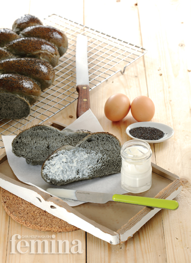 Grey Challah Bread