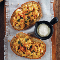 Baked Curry Mozzarella Bread 
