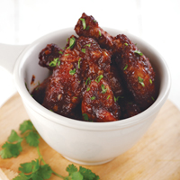 Spicy Chocolate Wings With Coriander