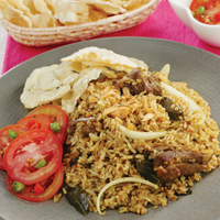 Nasi Goreng Kari Bebek