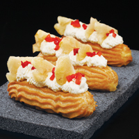 Pineapple Strawberry Éclairs