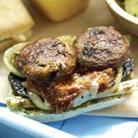 Ciabatta With Portobello Mushroom Burger