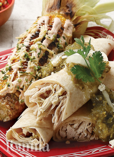 Enchiladas Verdes Y Elotes