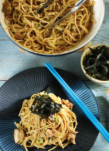 Spaghetti Saus Kecap Asin Jepang