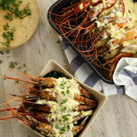 Udang Galah Saus Krim Panggang