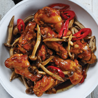 Ayam Jamur Bumbu Jahe