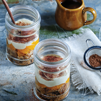 Orange Mascarpone Triffle 