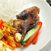 Burung Dara Panggang Saus Asia