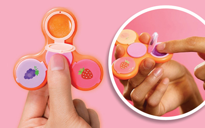 Tren Mainan Ikut Meramaikan Produk Kecantikan, Ini Lip Gloss Bentuk Fidget Spinner