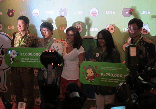 Aplikasi LINE digemari di Indonesia