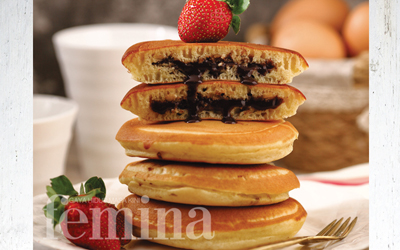 Pancake Isi Cokelat Kacang