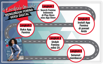 5 Langkah Mudah Mengunduh E-Magz Femina Edisi 25/2017 