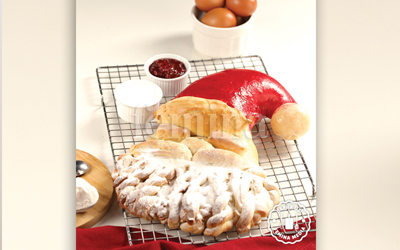 Santa Bread, Roti Unik yang Cocok Disantap Beramai-ramai Saat Natal