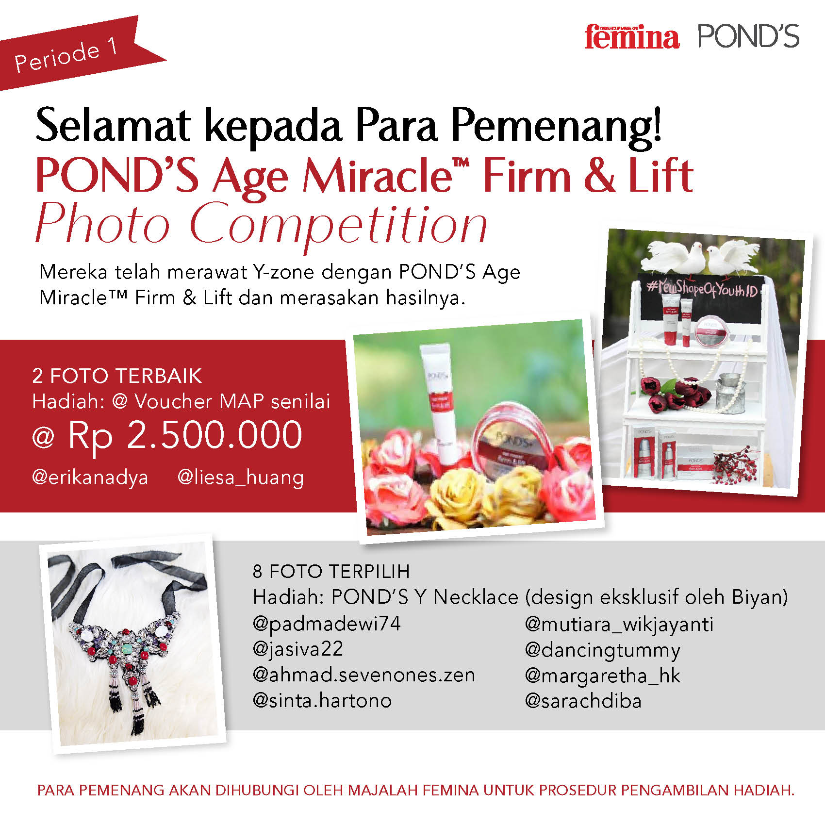Inilah Pemenang Sayembara Pond's 