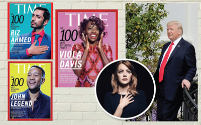 Emma Stone, Donald Trump, James Corden, dan Pope Francis Termasuk 100 Tokoh Paling Berpengaruh 2017 Versi TIME 