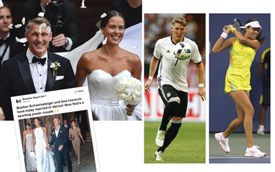 Dukungan Cinta  Ana Ivanovic – Bastian Schweinsteiger