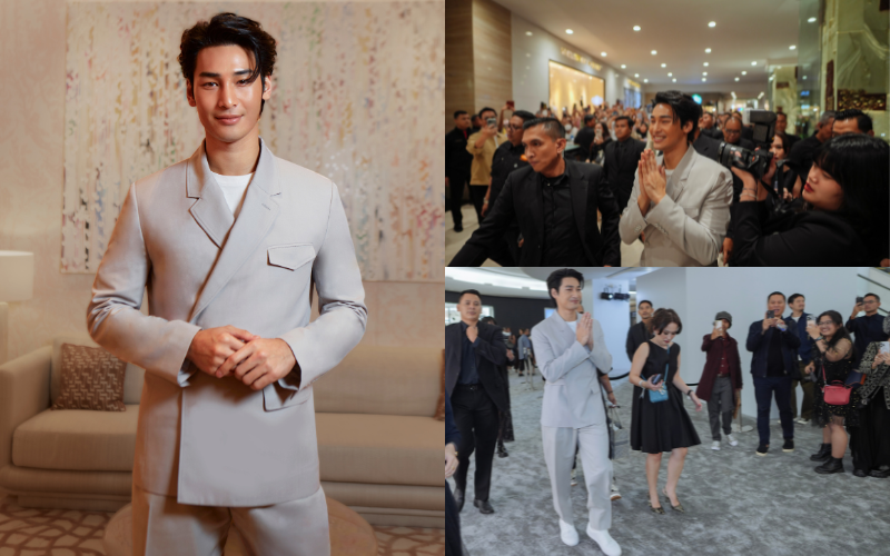 Hebohnya Fans Saat Apo Nattawin Hadir di Butik Dior Plaza Indonesia