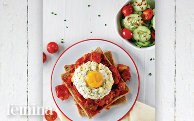 Resep Toast Spicy Cloud Egg