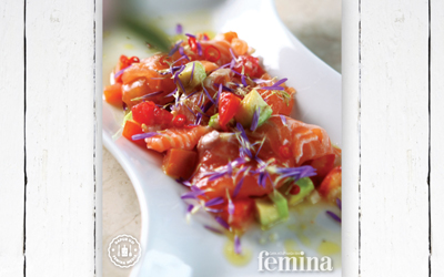 Resep Salmon Sashimi With Dabu-Dabu 