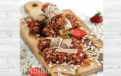 Resep Strawberry Granola Bar