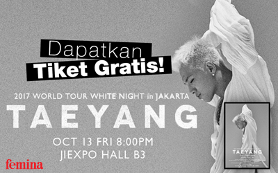 Selamat Kepada 5 Pemenang Tiket Konser Taeyang 2017 World Tour Night in Jakarta!