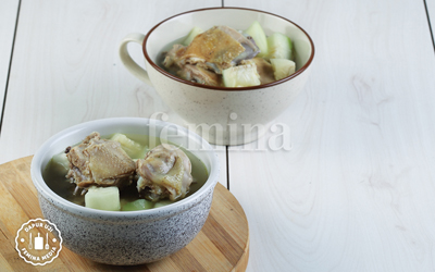 Resep Ayam Labu Air 