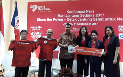 Peringatan Hari Jantung Sedunia Berpusat di Jakarta, Medan, dan Surabaya