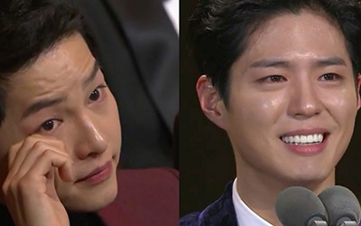 Park Bo-gum Membuat Song Joong-ki Meneteskan Air Mata di 2016 KBS Drama Awards