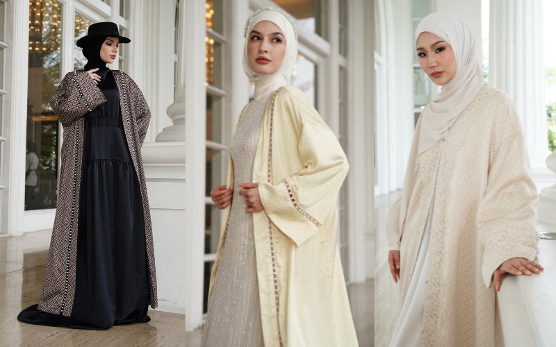 Abaya dengan Monogram Jadi Koleksi Terbaru Benang Jarum