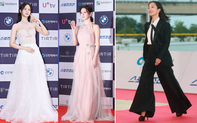 Kwak Sun-young Best Dressed di Blue Dragon Series Awards 2024 di Tengah Dominasi Pamer Bahu