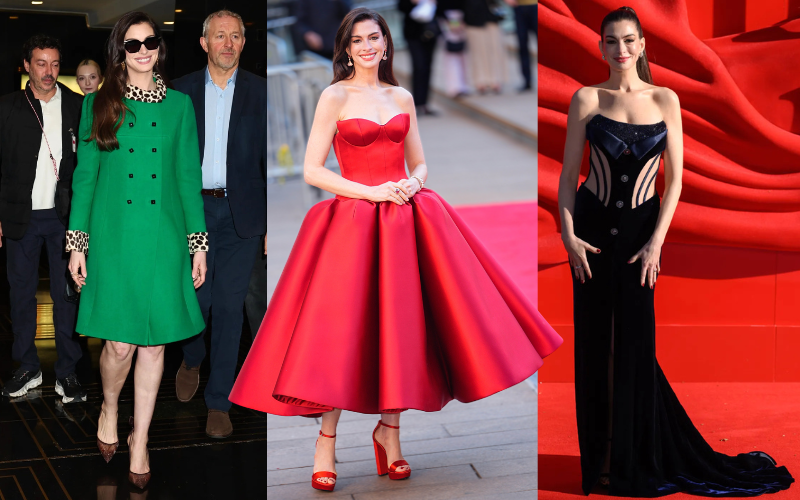 Parade Gaya Anne Hathaway Promosi The Devil Wears Prada 2 di 6 Negara