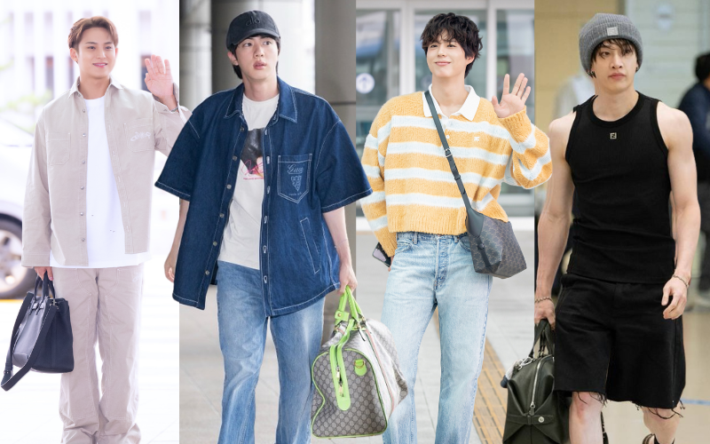 Inspirasi Gaya Liburan Pria dari Airport Fashion Seleb Korea