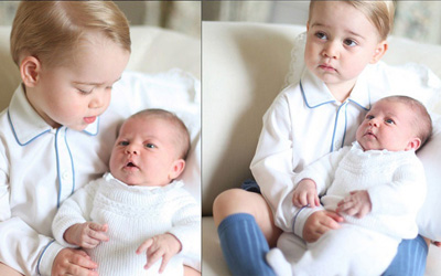 Mengintip Foto-foto Lucu Prince George dan Princess Charlotte 