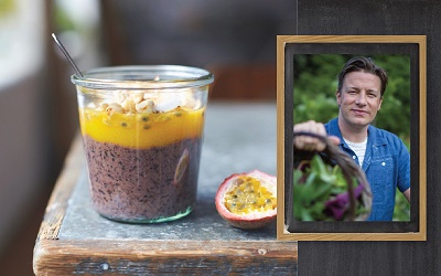 Black Rice Pudding (Mangga, Limau, Markisa, & Kelapa) ala Jamie Oliver