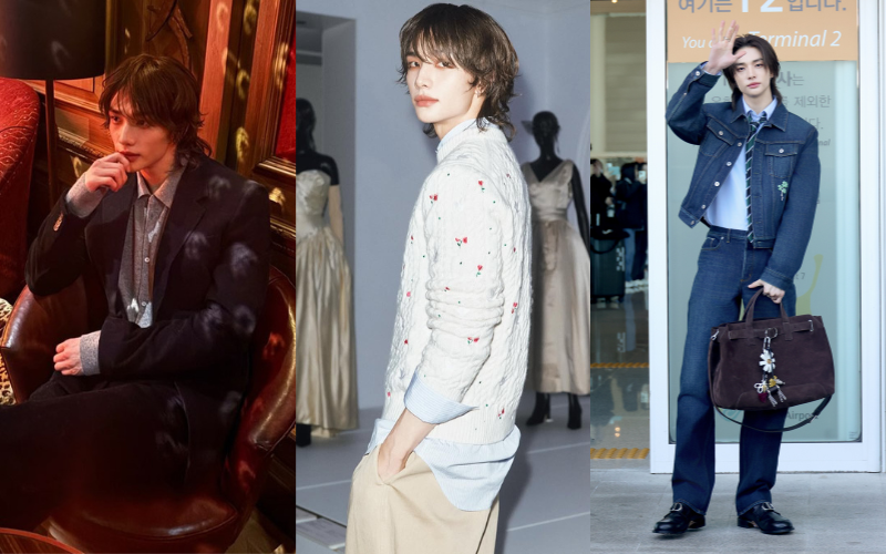 Gaya Hyunjin Stray Kids di Paris, Debut Nonton Show Dior