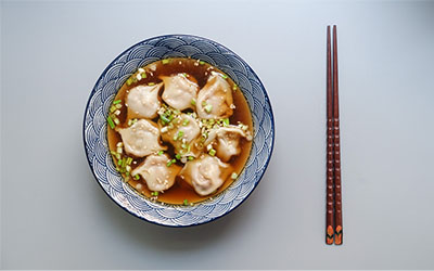 Wonton Udang Kuah Bawang 