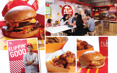 Duet Nikmat Patty & Bun di Flip Burger