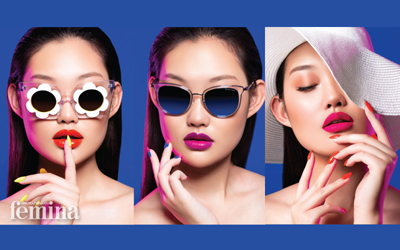 3 Inspirasi Tampil dengan Lipstik Warna Neon